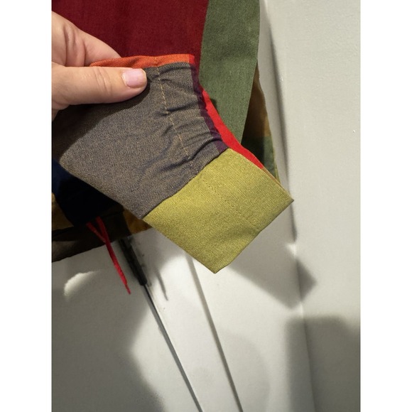 Vintage Men's Big T Fashions Colorblock Plaid Pullover Shirt S 60s NO STRING! - Picture 14 of 16